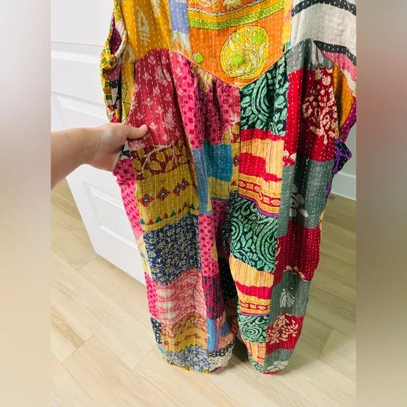 Colorful Patchwork Jumpsuit Kantha Bae - Picture 6 of 12